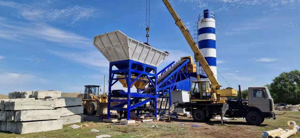 small concrete plant