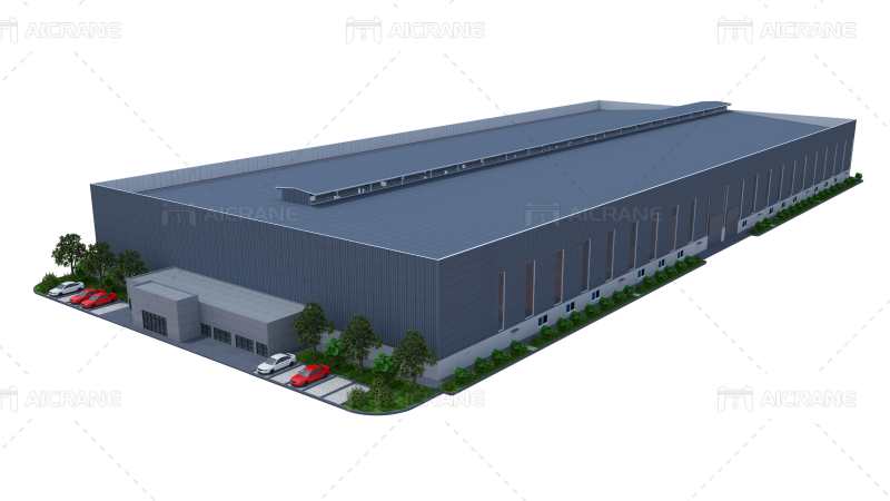 steel frame warehouse structure