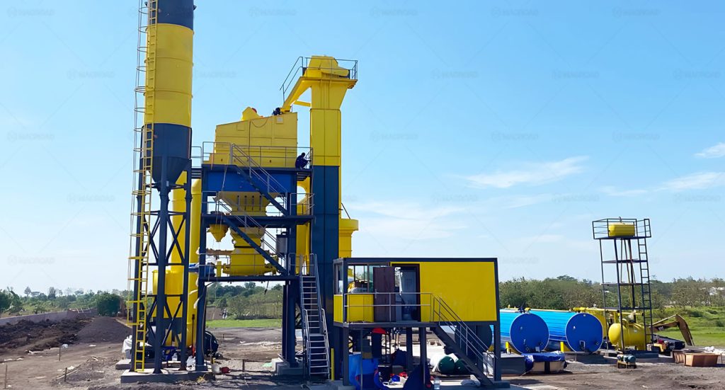 ALQ100 asphalt mixing plant in Indonesia