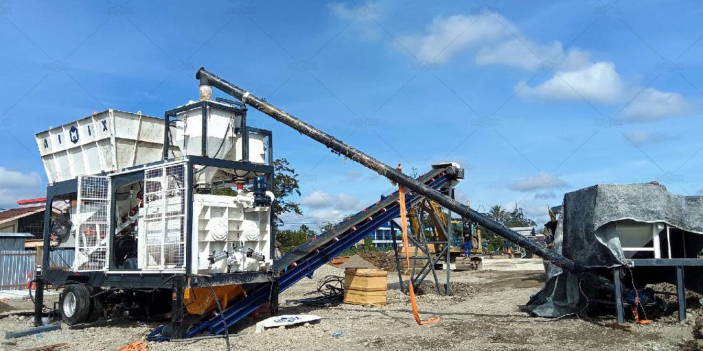 AJSY40 Mobile Instant Concrete Plant