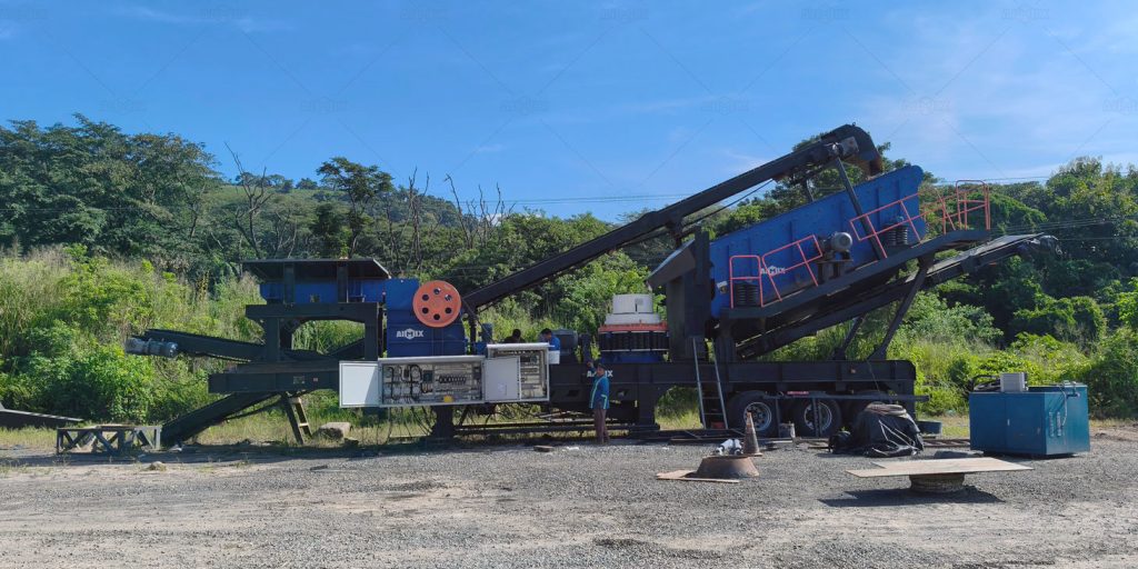 mobile crusher plants for road construction