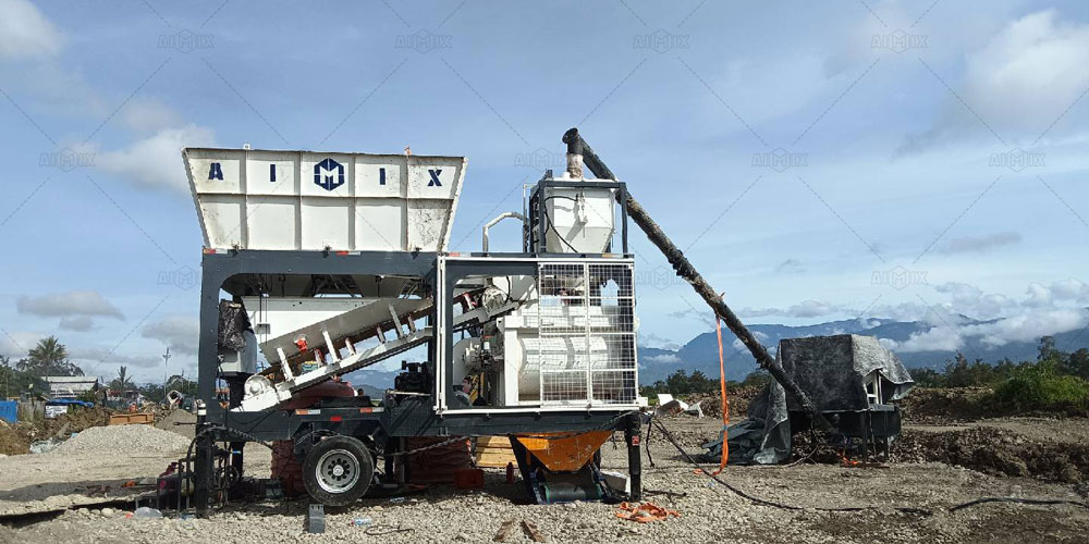 AJSY40 compact concrete plant
