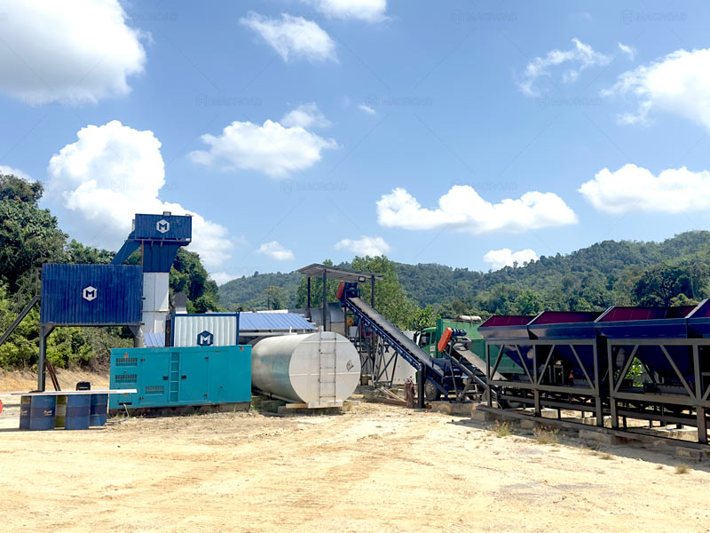 ALT series asphalt drum mix plant in Malaysia
