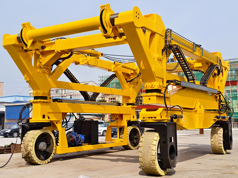 straddle carrier crane for precast handling