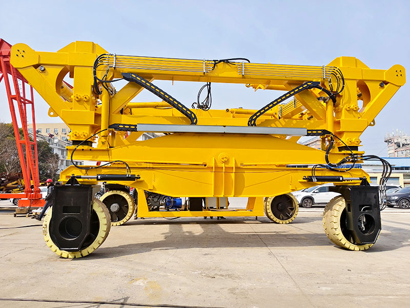 straddle carrier for precast concrete handling