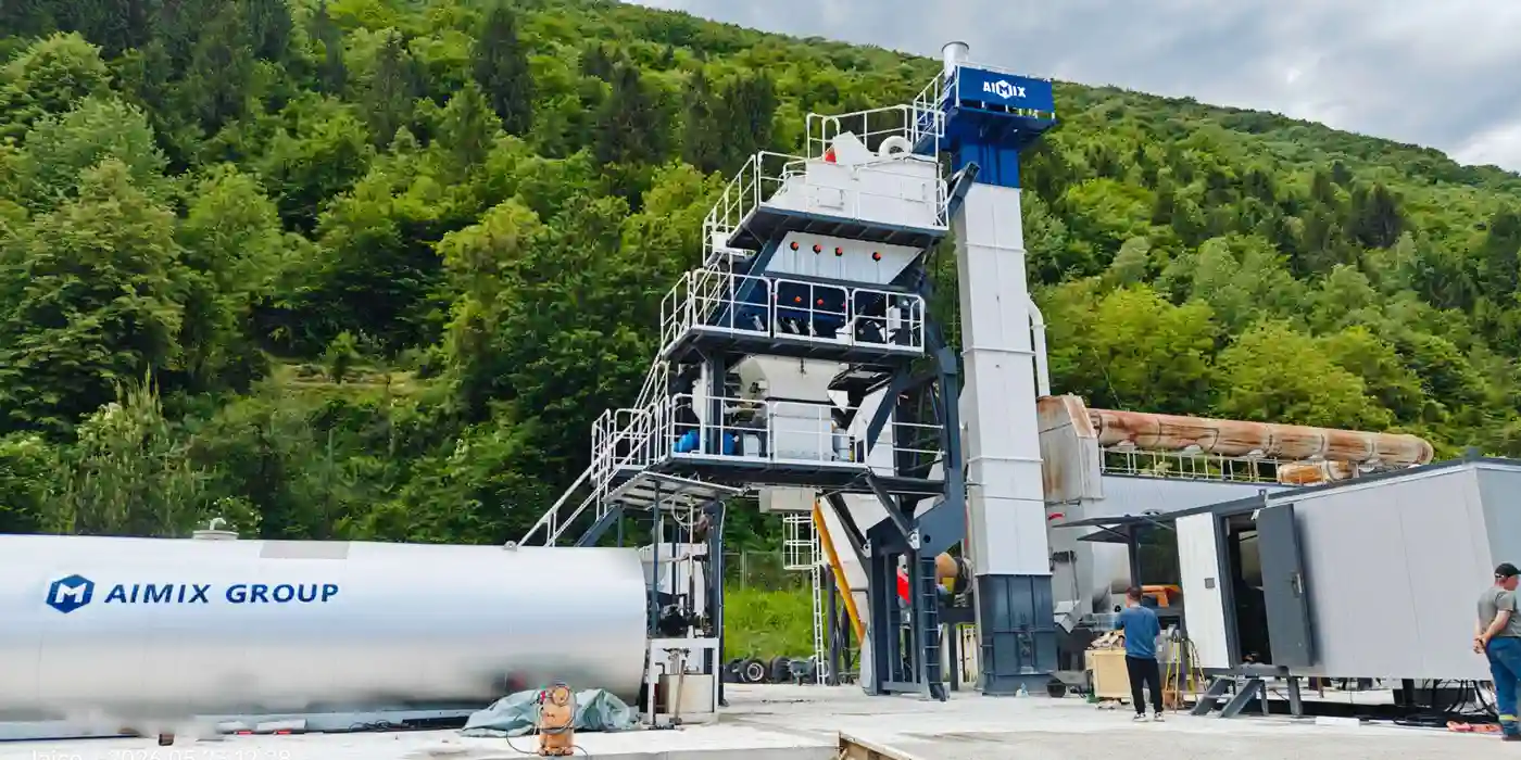 90TPH Hot Selling Mobile Batch Type Asphalt Mixing Plant in Bosnia and Herzegovina