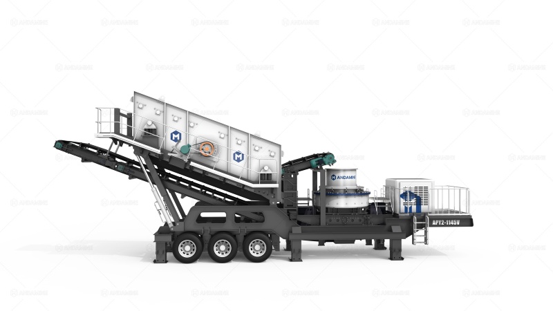 combined mobile sand making machine